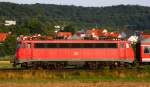 110 410 eilt mit ihrem RB die Main-Neckar Bahn runter nach Heidelberg.