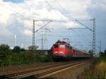 110 300 als RegionalExpress unterwegs von Mainz in Richtung Bingen im August 2009.