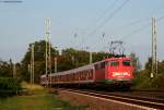 RB 15543 (Koblenz Hbf-Wiesbaden Hbf) mit Schublok 110 438-5  am km 59,9 14.8.09