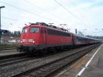 BR 110 351 in Donaueschingen am 19/09/09.