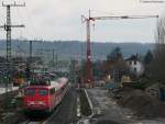 Fuballsonderzug ***** (Frankfurt(Main)Hbf-Sinsheim(Elsenz))mit Schublok 110 432-2 bei Meckesheim 12.12.09