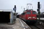 110 396 mit ihrem RE aus Minden in hannover HBF am 22.1.10.