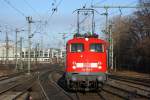 110 500 mit einem RE auf dem Weg in die Abstellanlagen von Hannover HBF am 3.3.10.