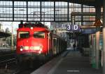 110 500-6 mit der RB 24030 (Bremen Hbf-Bremerhaven-Lehe) in Bremen Hbf 19.8.10