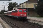 Die 110 500-6, fuhr am 25.09.2010 einen RE von Wolfsburg nach Hannover.