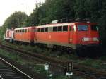 110 452-0, 141 183-4 und 364 906-8 auf Osnabrck Hauptbahnhof am 16-9-2000.