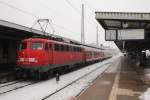 Der Winter machts mglich: Bgelfalten- und n-Wagen-Invasion in Magdeburg Hbf.