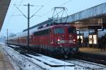 Am 22.12.2010 wartet 110 449 auf die Abfahrt nach Nienburg.