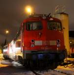 Die 110 343-1 war am 06.01.2011 in Stolberg Hbf mit zwei weiteren 110ern (110 329 & 110 504) und muss auf ihre Verschrottung in Eschweiler Aue beim Theo Steil warten.