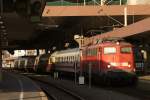 110 497-5 mit dem Canon Showtrain in Dsseldorf Hbf am 23.03.2011