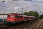 110 456-1 mit einem RE 4 Verstrker in Dsseldorf-Bilk am 08.07.2011