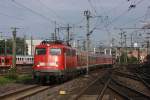 110 468 mit einem RE aus Haste am 17.08.2011 in Hannover HBF.