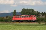 Die Stuttgarter 110 483 am 31.8.11 bei Hhnlein-Alsbach Richtung Mannheim.