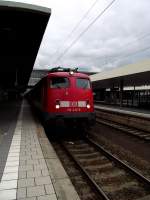 BR 110 434-8 mit RB nach Frankfurt am Main Hbf in Heidelberg Hbf am 19.09.11