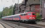 Und da stand er,d er Sonderzug der Bahn-Touristik von Eichenberg nach Olsztyn Glowny bespannt mit 110 452-0.