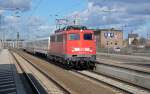 110 427 berfhrte am 26.02.12 einen ICE-2-Speisewagen von Berlin nach Nrnberg.