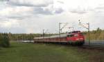 110 415-7 mit der RB 38863 (Biblis-Karlsruhe Hbf) bei Waghusel 19.4.12