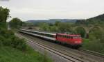 110 487-6 mit dem IC 281 (Stuttgart Hbf-Zrich HB) bei Rottweil 20.5.12