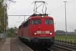 110 431 und 110 480 am 29.4.12 in Duisburg-Rheinhausen Ost.