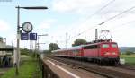 RB 15054 (Gieen-Marburg(Lahn) mit Schublok 110 437-1 in Niederwalgern 8.6.12