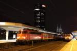 110 441-3 mit dem RE 10552 (Kln Hbf - Dortmund Hbf)in Kln Messe/Deutz am 11.02.13  