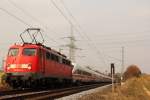 110 469-4 mit 411 066-4  Bingen am Rhein  bei Horb am 30.03.2013.