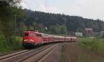 110 483-5 mit dem RE 19000 (Aalen-Waibilingen) bei Lorch 5.5.13