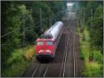 Genau 1 Jahr ist es her,als dieses Foto auf Chip gebannt wurde. Die 110 497-5 ist mit der Regionalbahn unterwegs im Wurmtal bei Herzogenrath (Kr.Aachen) auf der 
KBS 485 am 10.Juli 2012.