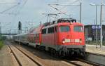 110 457 fhrte am 27.06.13 den PbZ 2467 Berlin - Leipzig durch Bitterfeld Richtung Delitzsch.