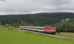 110 446-2 mit dem IC 280 (Zrich HB-Stuttgart Hbf) bei Mhringen 23.6.13