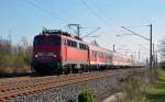 Der PbZ 2466 Leipzig - Berlin wurde am 31.10.13 mit 110 406 bespannt.