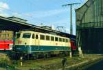 110 361 mit RE 24164 (Osnabrck–Bremen) am 25.09.1999 in Bremen Hbf