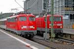 Die 115 293-0 und 143 802 haben ein Stelldichein im Stuttgarter Hbf am 4.5.2014