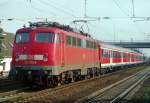 110 373 mit RE 24356 (Uelzen–Hamburg) am 26.02.2000 in Ashausen