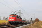 110 469-4 mit 411 066-4  Bingen am Rhein  bei Redwitz/ Rodach am 30.03.2013.