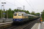 110 383-7  Centralbahn  kommt mit einem Sonderzug aus Mönchengladbach nach Aachen-Hbf aus Richtung