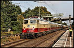 Auf der Rückfahrt von Binz nach Koblenz kam der AKE Rheingold am 27.9.2017 um 17.00 Uhr durch den Bahnhof Hasbergen.