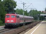 Die Br.110 416-5 fuhr am 31.Mai.07 von Stuttgart Hbf nach Nrnberg Hbf, hier im Bahnhof Crailsheim.