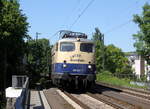 110 383-7 von der Centralbahn kommt mit einem Dostockwagen aus Düsseldorf-Hbf nach Aachen-Hbf  und kommt aus Richtung