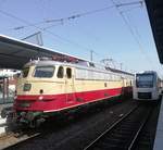 E 10-1309 auf einer Sonderfahrt am 25.07.2019 im Solinger HBF bei schönstem Wetter eingetroffen.