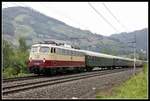 E10 1309 mit Sonderzug zwischen Bruck/mur und Niklasdorf am 2.07.2019.