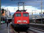 110 343 mit RB von Passau Hbf nach Plattling am 4.9.2007 kurz vor der Abfahrt aus Passau Hbf.