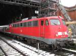 110 466 im Bremer Hauptbahnhof. Foto:25.11.2008