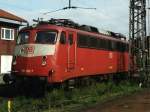 110 383-7 auf Osnabrck Hauptbahnhof am 16-9-2000.