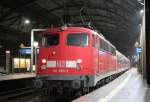 110 380-3 mit RE4 Verstärker nach Düsseldorf in Aachen HBF am 23.12.2008

Frohe Weihnachten