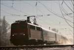 Auf der Suche nach einem andern Fotopunkt wurde 110 468 (9180 6 110 468-6 D-DB) mit dem IC 1810, von Kln Hbf nach Flensburg, erfolgreich auf den Chip gebannt. (09.01.2009)
