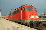 110 497 am 02.07.09 mit RB 30633 nach Mittenwald im Mnchner Hbf