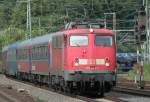 Der Autoslaaptrain mit Schalfwagen aus Venlo wird heute von 110 343-0 (jetzt DB Regio Dortmund) gezogen, aufgenommen bei der durchfahrt in Kln West am 31.07.2009