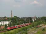 Als die BR110 noch auf der Helleg-Bahn zwischen Soest und Dortmund unterwegs war. Aufnahme Dortmund Hrde im Sommer 2008.