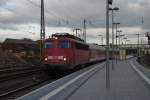 Am 04.12.09 fhrt die 110 431-4 als RB 15339 (Gieen-Friedberg(Hessen))  in Gieen ab und wird um 14:40 Uhr in Groen-Linden den nchsten Halt einlegen.